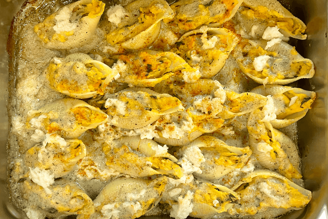 Butternut Stuffed Shells With Sage Cream Sauce