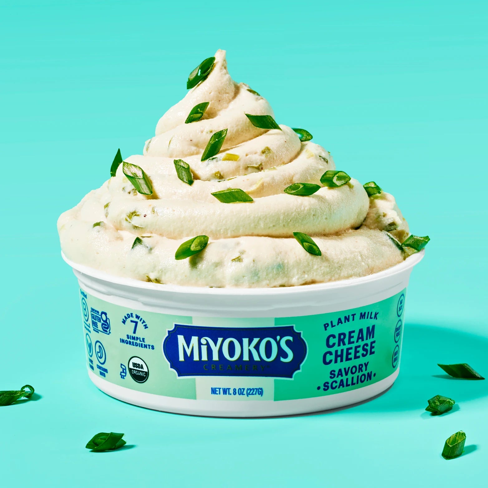Savory Scallion, Cashew Milk Cream Cheese – Miyoko's Creamery
