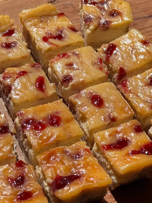 Lemon Raspberry Cheesecake Bars
