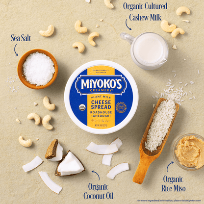 Roadhouse Cheddar, Plant Milk Cheese Spread