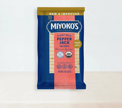 Plant Milk Pepper Jack Slices