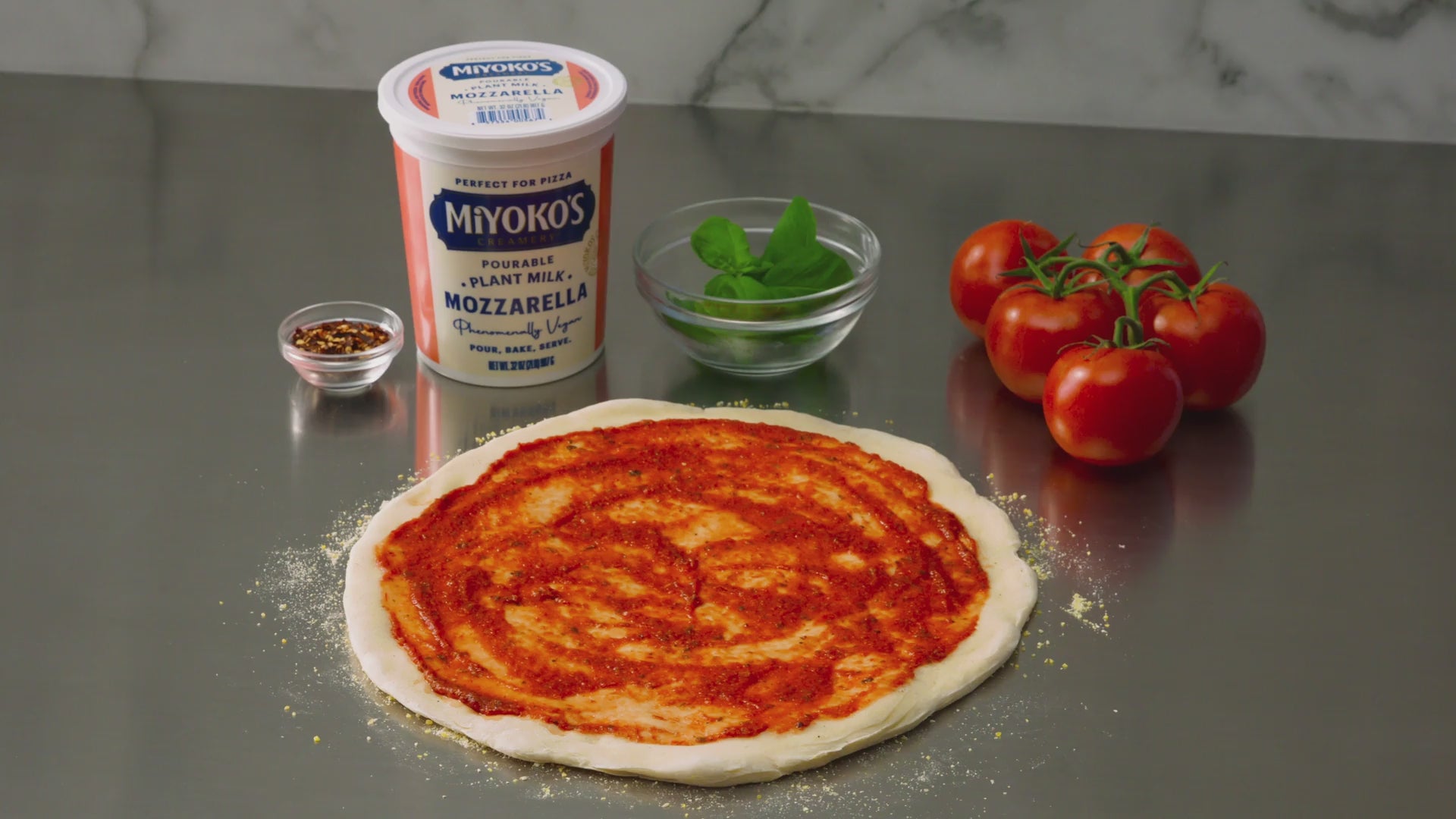 Nut Free – Pourable Pizza Mozzarella – Miyoko's Creamery