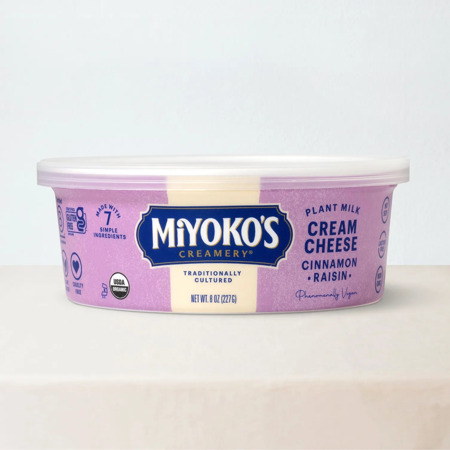 Cinnamon Raisin, Plant Milk Cream Cheese Miyoko's Creamery