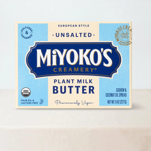 plant butter without palm oil Unsalted, European Style Cashew Milk Butter – Miyoko's Creamery